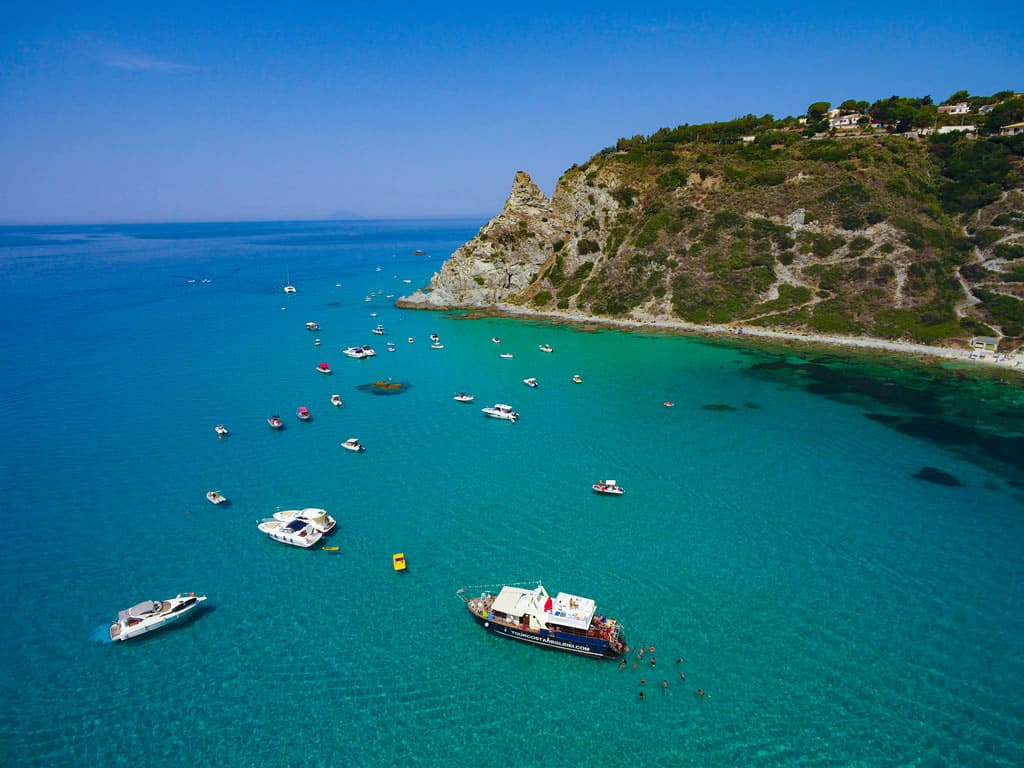 Sailing Coast of the Gods from Tropea by boat