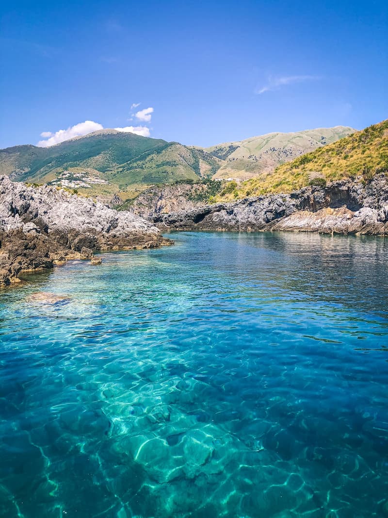 Escursione in barca costa di Maratea da San Nicola Arcella Piscina d'acqua