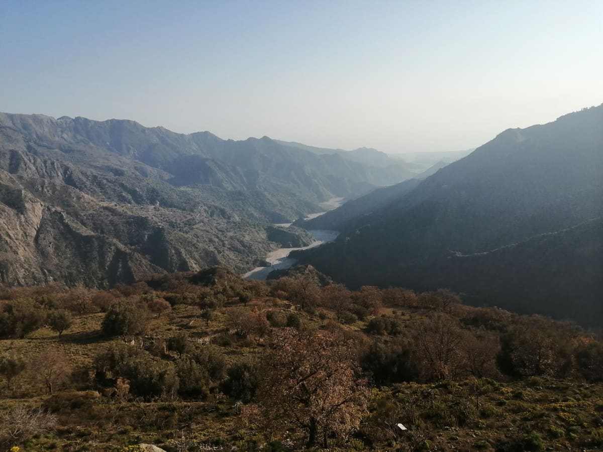 Roghudi Vecchio panorama fiumara Amendolea - Aspromonte