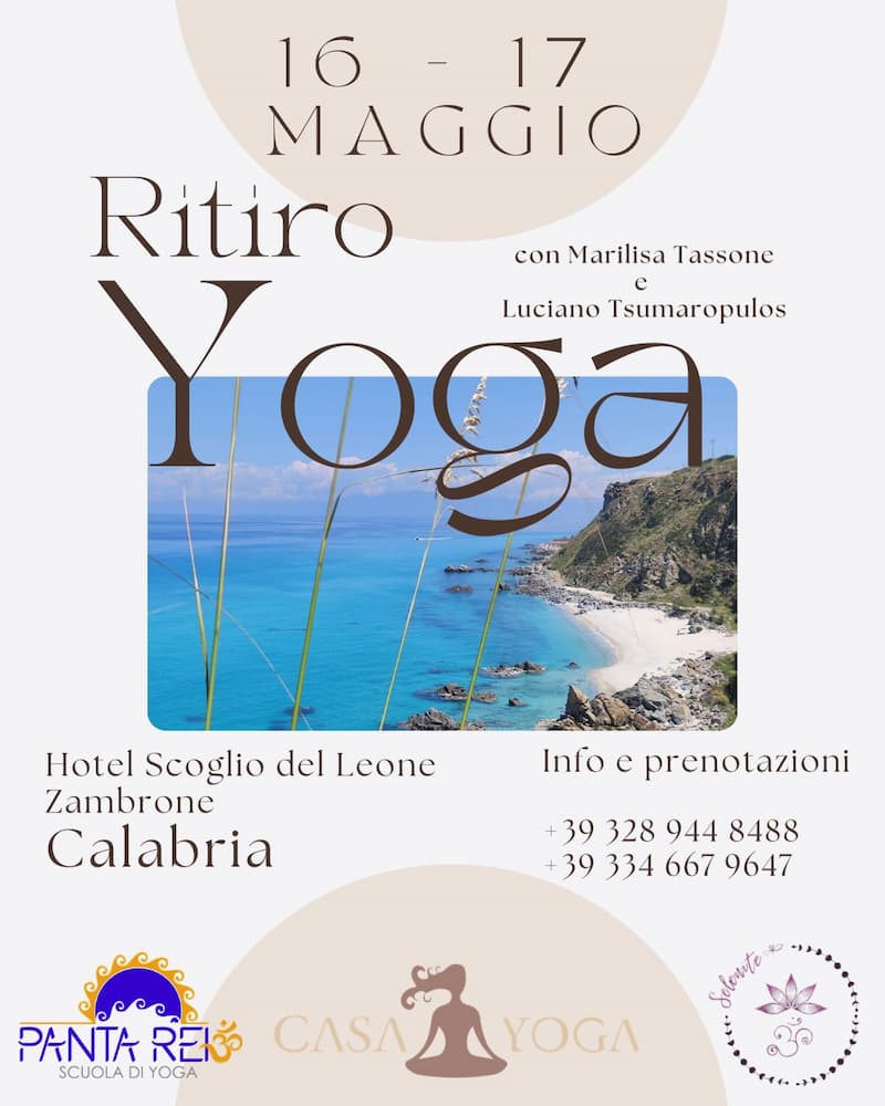 Ritiro Yoga a Zambrone 16 e 17 Maggio 2026